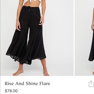 Free People Rise and Shine Flare Pants